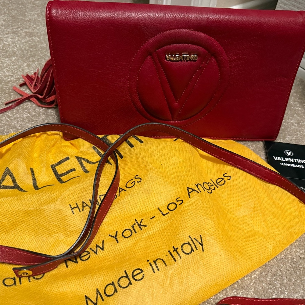 Authentic Valentino Leather Clutch/Crossbody